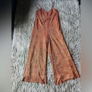 HOUSE OF HARLOW 1960 Copper Jumpsuit size medium